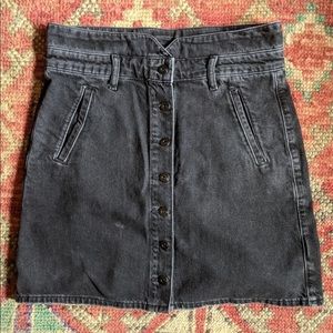 High Waisted Anthropologie Jean Skirt